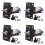 4X Rocker Toggle Switches Momentary 6 Pin 3 Position ()-Off-()/Down Polarity Reverse  with Panel 1