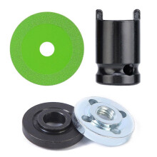 4Pcs Glass Cutting Disc Set with Adapter 10cm Ultra-Thin Saw Blade Jade Wine Bottles Chamfering Cutting Blade Glass