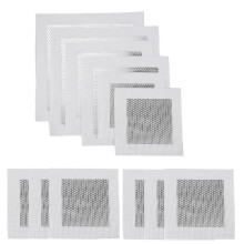Reparationssats för GipsväGgar 12 St AluminiumväGgreparationssats, 4/6/8 Tums FibernäT, Reparationslapp för Torr VäGghåL i Metall