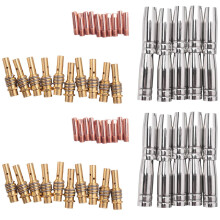 60Pcs 15AK Torch Machine Consumables MIG Torch Gas Nozzle Tips Holder for MIG MAG Welding Machine