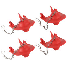 4 Pack Toilet Flapper Replacement for Hinge-Style Parts 84995 and 1000490 Flapper Replacement Water Saving