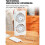 Mini ventilateur double tête USB-C, 3 vitesses pour maison voyage camping 5