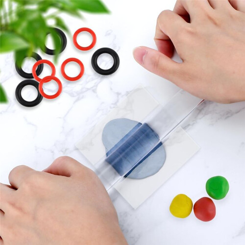 2 Pieces Polymer Clay Roller Tools, Acrylic Roller Clay Rolling Pin with Thickness Ring for Clay Art  DIY Tools