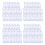White Portable Plastic Key Fob Key Tag ID Labels 80 Pieces 1