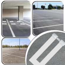 Parking Lot Stencil, 12x92.5Inch, Foldable Straight Stencil, Pavement Stencils for Curbs Parking Lots Asphalt