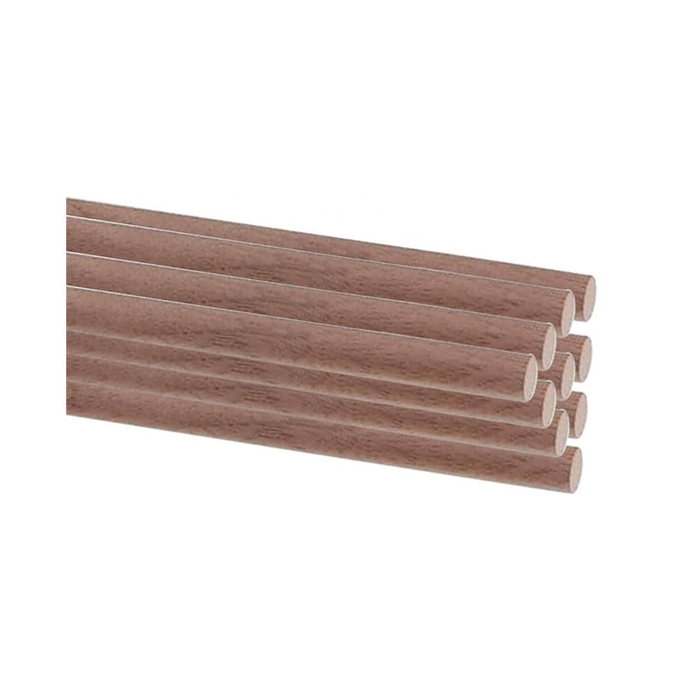 10 Pcs Wooden Dowel Rods For Crafts Round Unfinished Walnut Dowel Rod Sticks Hardwood Sticks For Diy Crafting 6033507445009