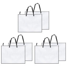 6-Pack 19X25 Tums Konstportföljfodral, Portföljmapp för Konstverk, Affischerförvaringsväska med Dragkedja och Handtagsmapp