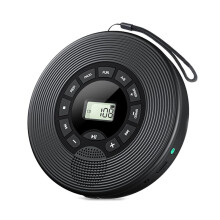 1500mAh CD Player with FM Transmitter Headphones AUX USB Anti-Skip Portable Discman for Car