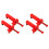 Bricklaying Wire Drawer Brick Leveling  Runner Puller for Construction Building Fixer Measuring Tools Red 4PCS 1
