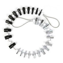 Portable Thread Tester Bolt Nut Screw Bolt Nut Screw Checking Checker 26 Male/Female Size Gauge Measuring Tool Kit