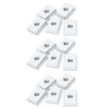 15Pcs M8 T-Track Slider Sliding Nut Aluminum Alloy T Slot Nut for Woodworking Tool Jigs Screw Slot Fastener