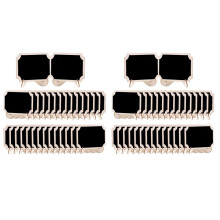 60Pcs Chalkboard Sign Food Labels for Party Buffet, Wooden Small Chalk Board Signs (Rectangle )