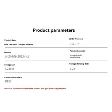 5PCS 2.4G IPEX1 T-Type Antenna 5.23 DBi Gain ELRS Receiver Replacement Antenna for RC FPV Drone DIY Parts