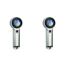 2pièces Loupe Portative 30X Chargement USB pour la Lecture Loupe Antique Lunettes UV-Lumière Violette Vérification des Billets de Banque