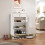 L-Shaped Shoe Storage Cabinet with Bench 4