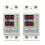 2X Din Rail Dual Display Adjustable Over Voltage Current and Under Voltage Protector Relay 40A 220V 230V 1