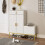 L-Shaped Shoe Storage Cabinet with Bench 6
