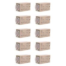 10X 10S Delay Timer Relay H3Y-2 AC 220V 8 PIN Adjusting Knob Control Timing Relay for Household Electrical Systems
