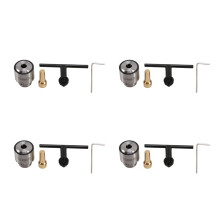 4X Hot Electric Drill Rettifica Drill Chuck Key Mandrini Keyless Mandrini 0.3-4mm Gamma di Capacita' W / 3.17mm Albero di Collegamento Biella