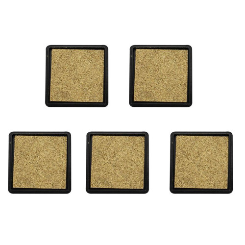 5X Ink Pad Stamp Pad for Wedding Letter Document Gold