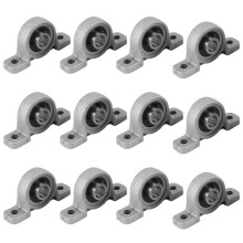 12Pcs KP08 Pillow Block Mounted Bearing (Diameter 8mm Bore) Zinc Alloy Pillow Block Bearing