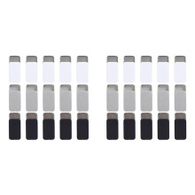 30 Pcs Slide Top Tin Containers Metal Tin Box Containers Storage Boxes with Lid for Small Items(Black White Silver)