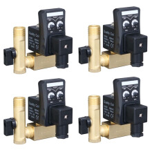 4pcs 1/2 Inch Dn15 Electric Timer Auto Water Valve Solenoid Electronic Drain Valve for Air Compressor Condensate