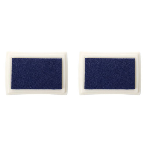 2X Blå BläCkdyna BläCkdyna GummistäMpel Fingeravtryck  Giftfri BabysäKer