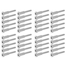 40Pcs Invisible Cable Railing Kit, Swage Stud End for Cable Railing, Swage Tensioner Cable Railing System for Wood