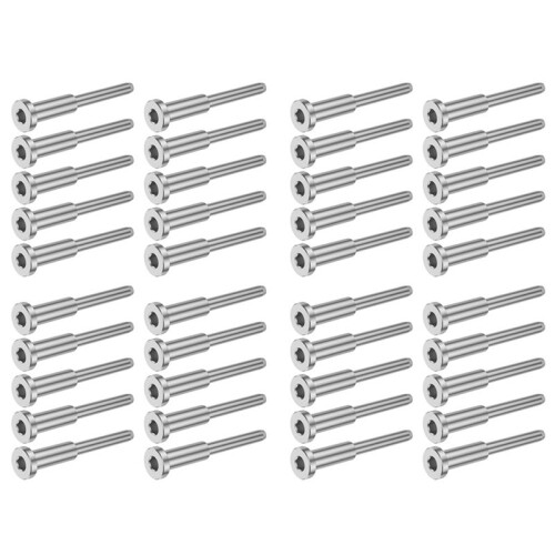 40Pcs Invisible Cable Railing Kit, Swage Stud End for Cable Railing, Swage Tensioner Cable Railing System for Wood