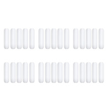 30 Pcs 25mm(1 Inch) PTFE Magnetic Stirrer Mixer Stir Bar,White Color,Laboratory Bar,Stir Plate Bar,7mm25mm Stir Bars