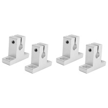 4 Pcs Linear Motion Rail Clamping Rod Rail Guide Support Shaft Bracket Coupling Mount SK8 8mm