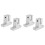 4 Pcs Linear Motion Rail Clamping Rod Rail Guide Support Shaft Bracket Coupling Mount SK8 8mm 1