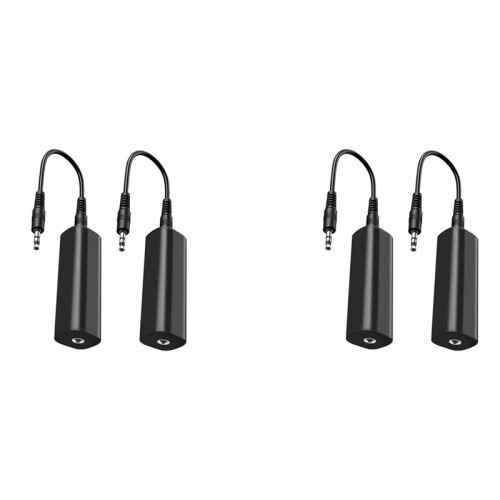 Ground Loop Isolator Noise Filter for Car Audio/Home Stereo,4 PCS Ground Loop Noise Isolator with 3.5mm Audio Cables