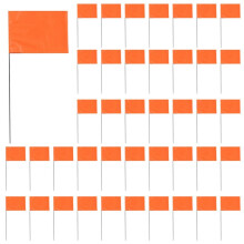 150Pack Marking Flags, Orange Yard Flags 15x4x5Inch, Flags, Lawn Flags Markers, Irrigation Flags, Landscape Flags