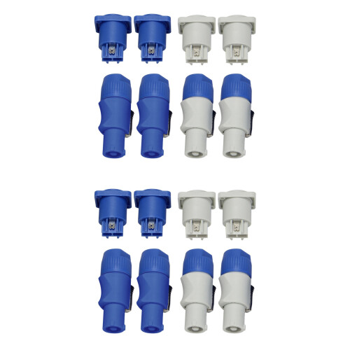 2 Sets PowerCON Connector,NAC3FCA+NAC3MPA-1&NAC3FCB+NAC3MPB-1,Lockable Cable Connector