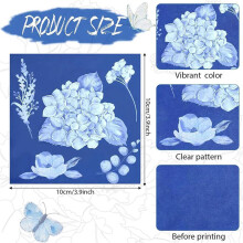 120 Sheets Cyanotype Paper Sun Print Art Kit High Sensitive Sun Paper Nature-Sun Printing Kit Drawing Art Paper