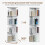 (White) Cylindrical Rotatable Bookshelf 3