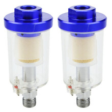 2X Inline 1/4 Inch Air Oil Water Separator Filter for Compressor Spray Paint Gun New