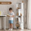 (White) Cylindrical Rotatable Bookshelf 4