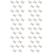 60PCS Shed Door Hinges Kitchen Cabinet Hidden 360 Degree Rotation Pivot Stainless Steel Rotating Rotatable 57x16 mm