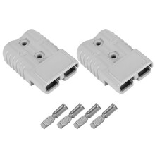 2 Pieces of Quick Connect Plug 175A 600V Battery Quick Connector Power Plug Winch Connection Grey for Maximum 1AWG Wire