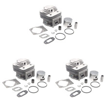 3X, 44MM 52CC Cylinder Assy 1E44F-5 44F-5 44-5 BG520 CG520 Cylinder Assembly Piston Kit Trimmer Parts
