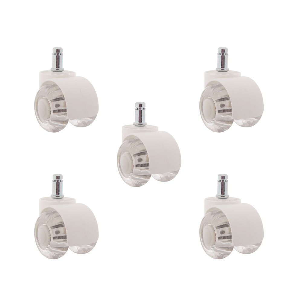 5Pcs Office Chair Casters Wheels 2 Inch Heavy Duty Mute Desk Chair Wheels Universal Fit Wheels for All Floors-image-OPC-PWJGWB5-NEW