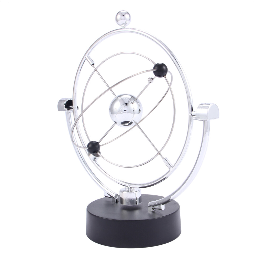 Perpetual Motion Desk Sculpture Toy - Kinetic Art Planet Balance Mobile - Magnetic Executive Office Home Decor Tabletop Toy - Men Women Stress 6031743527435
