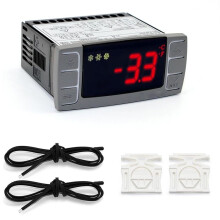 Adequado para Controladores de Temperatura XR06CX-4N1F1 120 V/50-60 Hz Termostato Digital Programável Adequado para Freezer Comercial