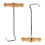 2pack Boot Hooks and Puller for Cowboy Boots, Wood Handles, Boot Pulls with Handle 1
