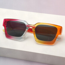(Style 22)Simple Thick Frame Square Sunglasses With Pc Material And Uv400 For Travel And Use Outdoor