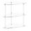 Acrylic Triangle End Table - 3 Tier Corner Side Table - Small Corner Table for Living Room, Bedroom, Bathroom 1