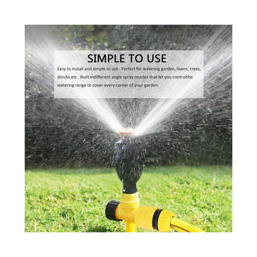 Automatic 360 Degree Rotation Lawn Sprinklers For Yard, Large Area Coverage, Lawn & Garden Essential (5Pc) 6032343715369